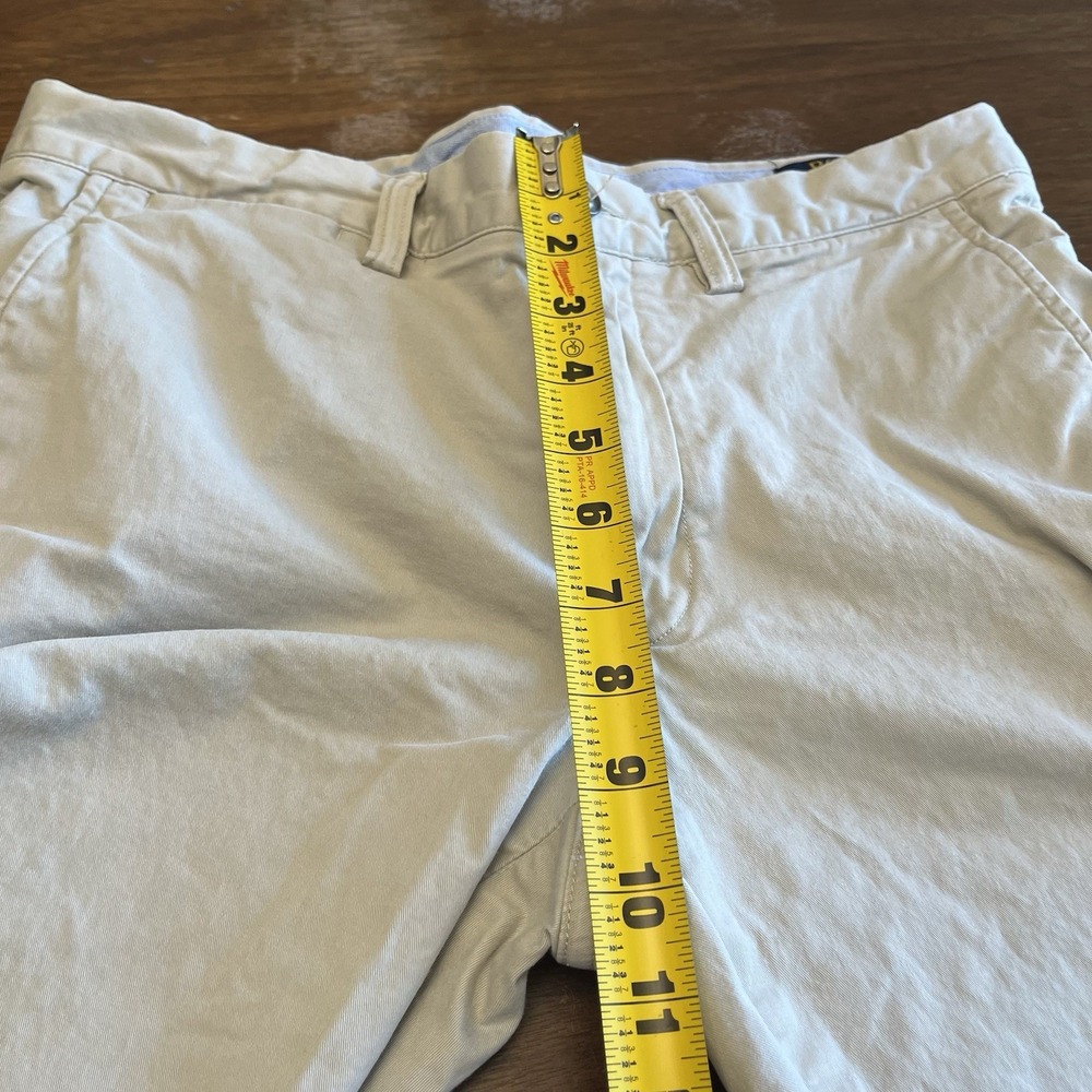 Polo Ralph Lauren Pants Mens 32x32 Tan Khaki Stretch Slim Fit Chino Twill Casual - Picture 12 of 16